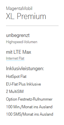 Ifa 16 Magentamobil Xl Premium Echte Lte Datenflatrate Ohne Drossel Mit Bis Zu 300 Mbit S Im Telekom Netz Solomo Besser Mobil